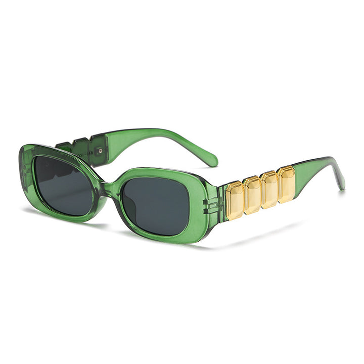 Dame mote solbrille med glamorøs ramme Skanto