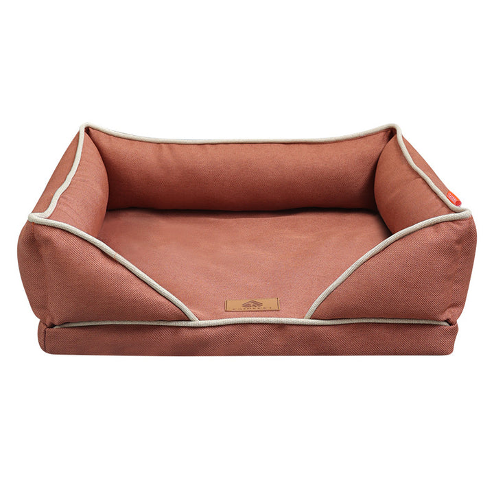 Hevet ortopedisk sofa hundeseng