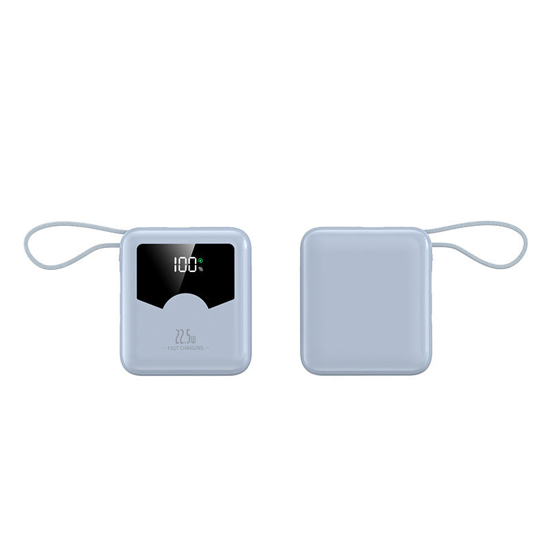 Bærbar powerbank med digitalt ladelys og hurtigladingsfunksjon Skanto