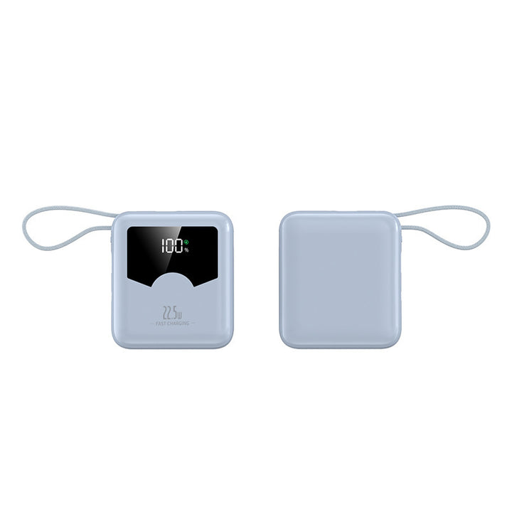 Bærbar powerbank med digitalt ladelys og hurtigladingsfunksjon Skanto