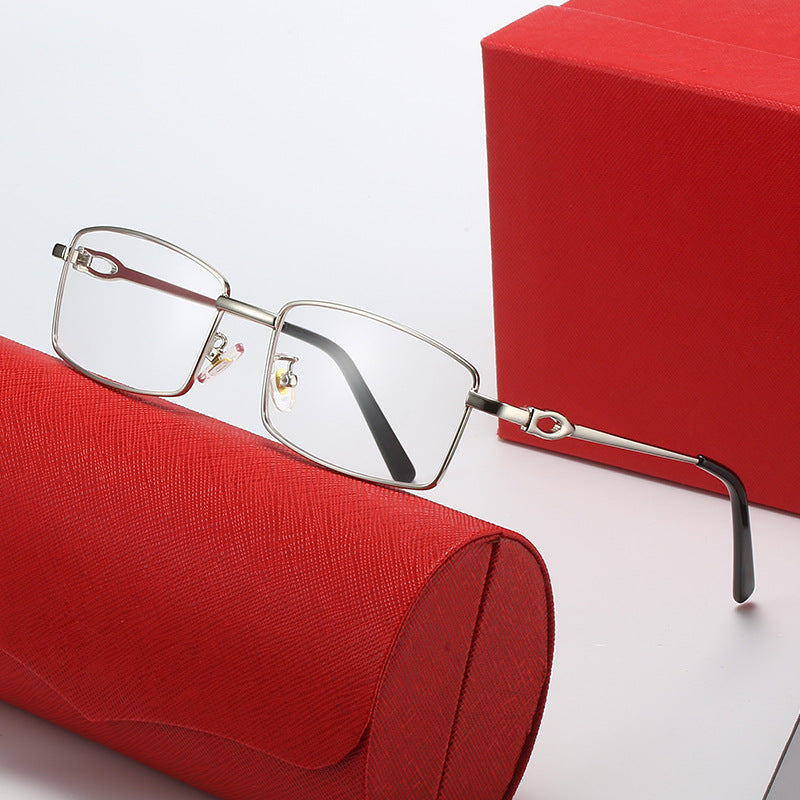 Damer elegante halvrammebrille med fint metallramme Skanto