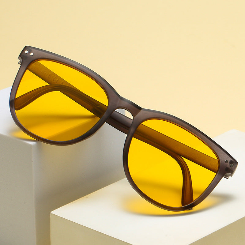 Dame Modische Skilpadde Solbrille med stilig Ramme Skanto