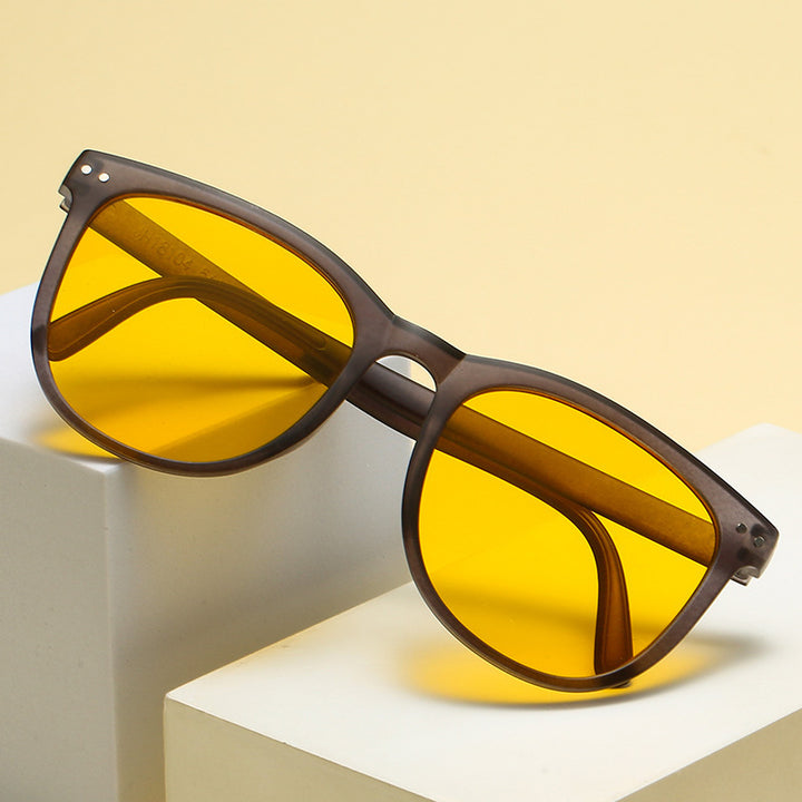 Dame Modische Skilpadde Solbrille med stilig Ramme Skanto