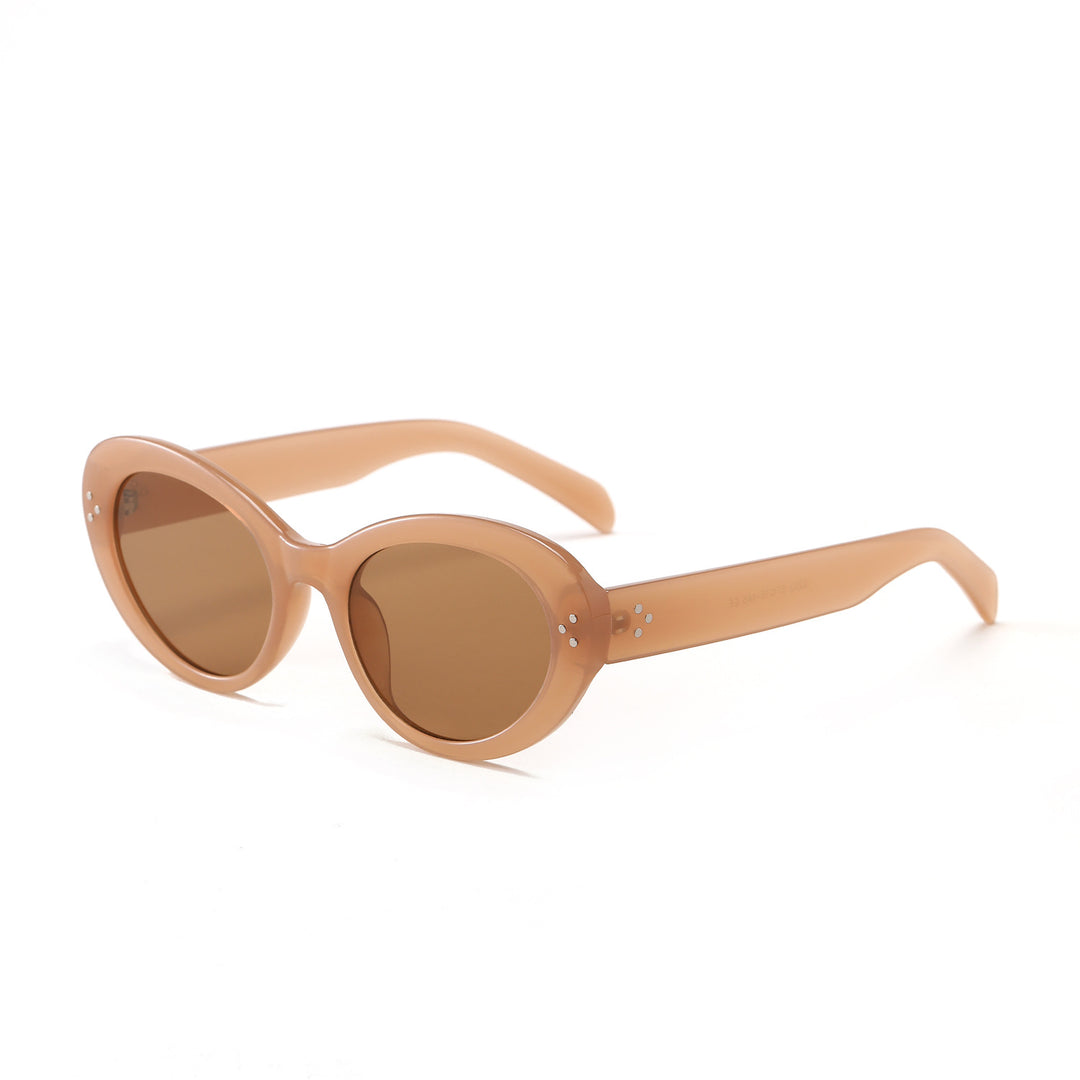 Dame moteriktig oversized solbrille med elegant ramme Skanto