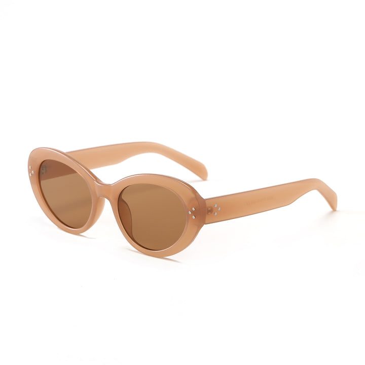 Dame moteriktig oversized solbrille med elegant ramme Skanto