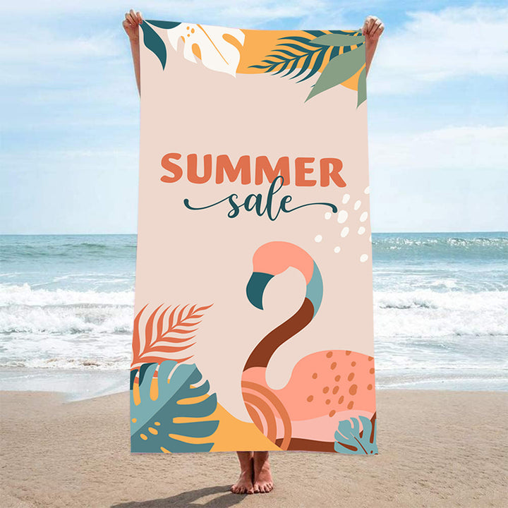 Ladies beach towel with maritime stripe pattern Skanto