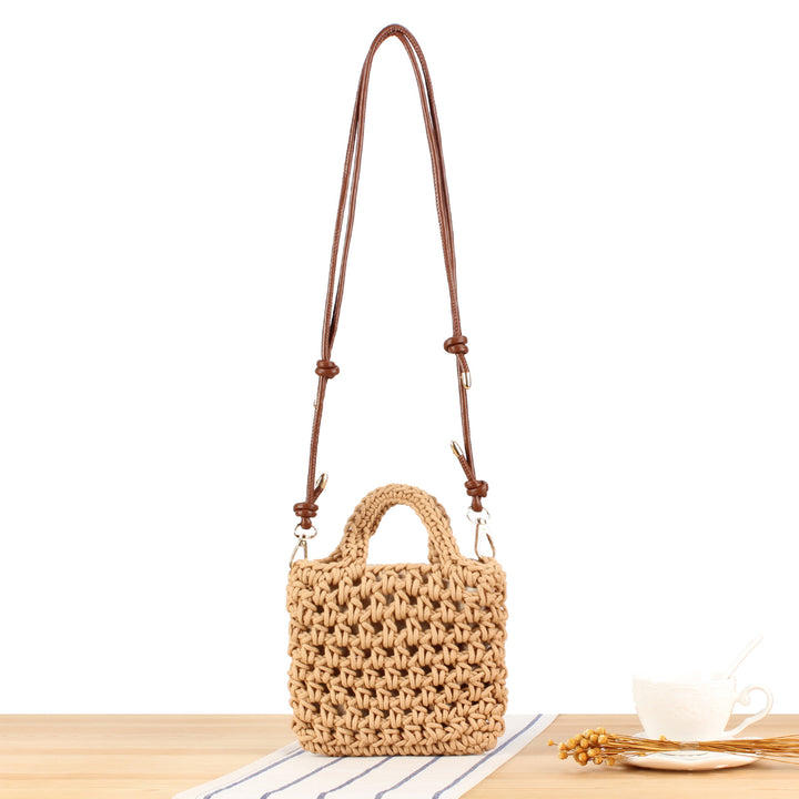 Håndbag i moderne makramee-design Skanto