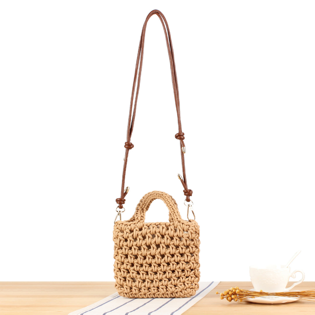 Handmade macrame handbag with adjustable shoulder strap Skanto
