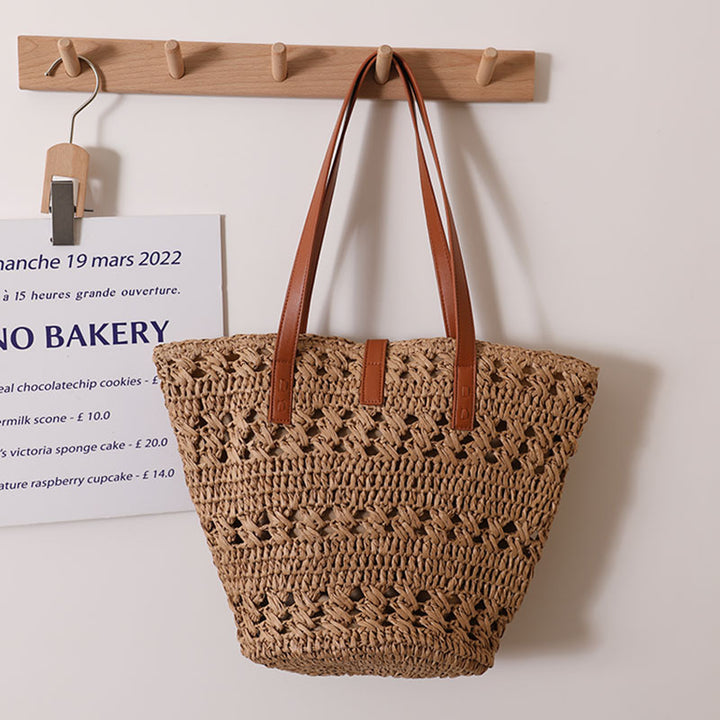 Raffia tote bag Skanto