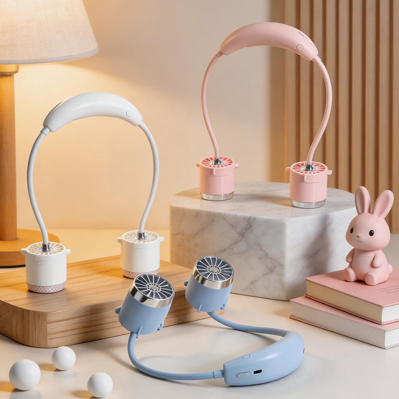 Dame Bærbar Nakke Vifte med Ergonomisk Design Skanto