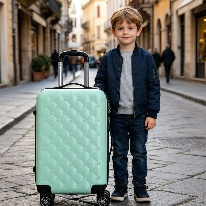 Unisex Quilted Hard Shell Carry-On Koffert Skanto