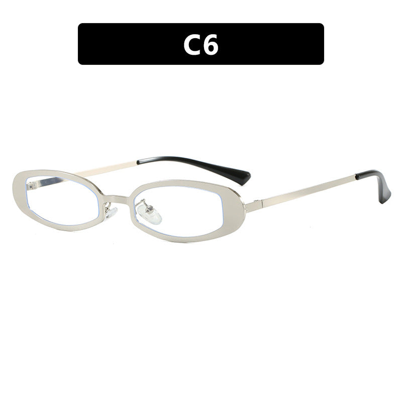 Women's fashionable glasses with elegant metal frame and fine accents Skanto