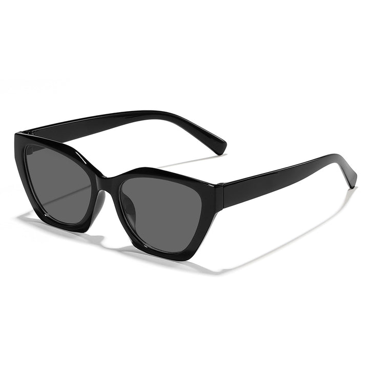 Dame geometrisk solbrille med moderne, hypoallergen plastramme Skanto