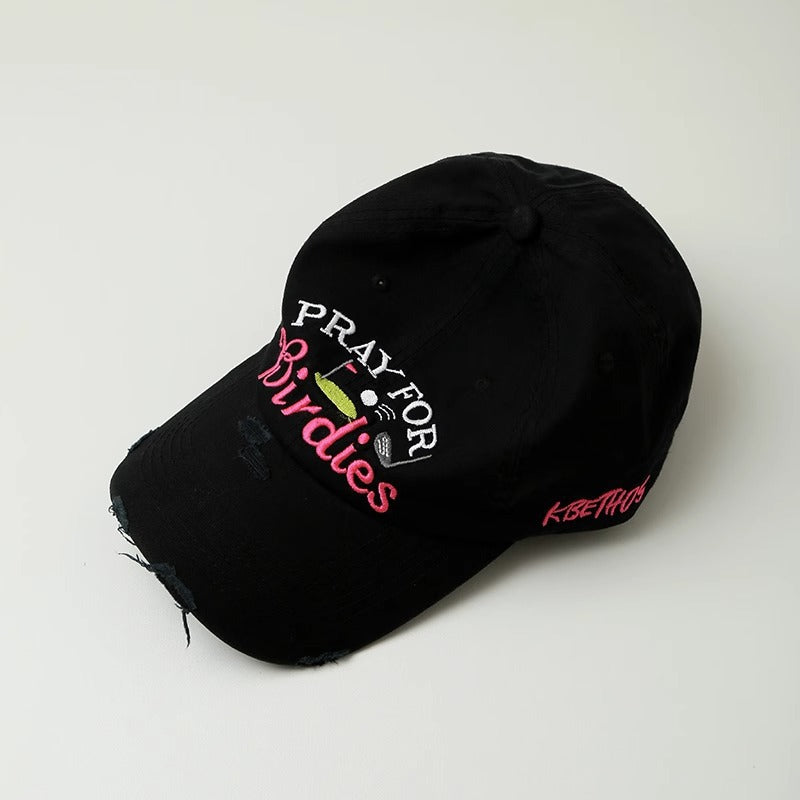 Kvinnebrodert slitt baseballcaps Skanto