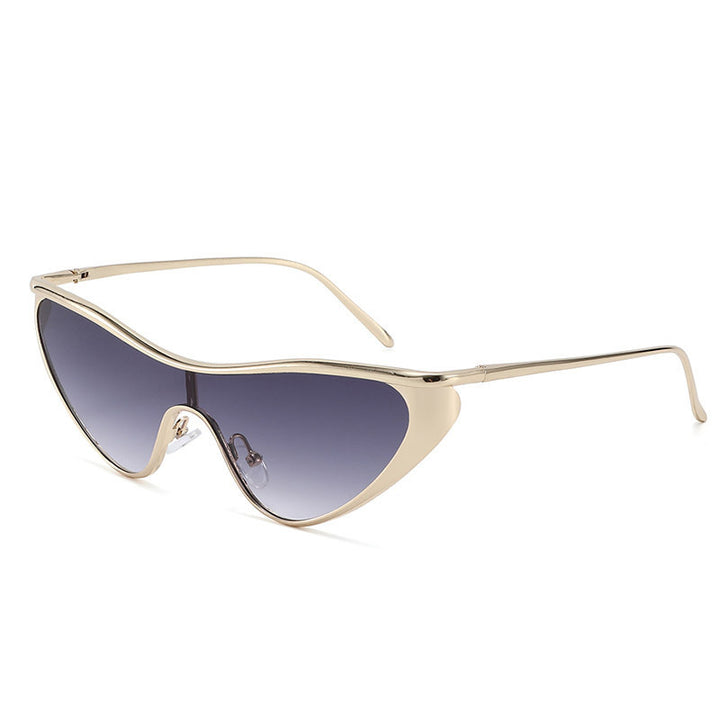 Dame futuristisk solbrille med slankt design Skanto