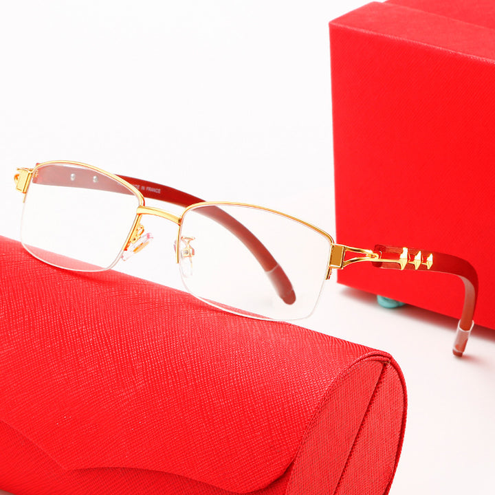 Dame eksklusiv designer solbrille med høyglansbehandlet metallramme og polarisert glass Skanto