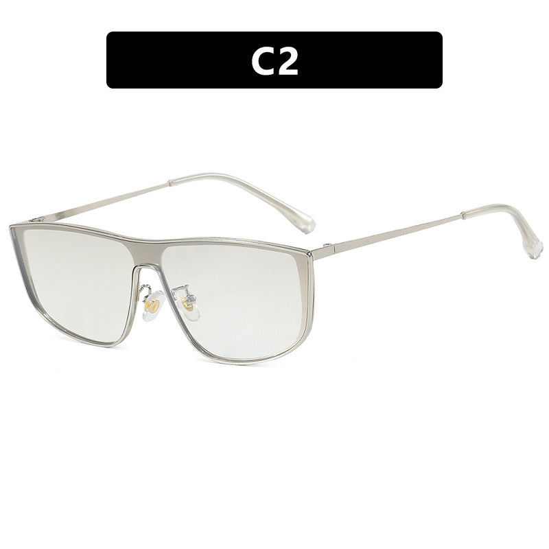 Women's elegant square sunglasses with luxurious metal frame Skanto