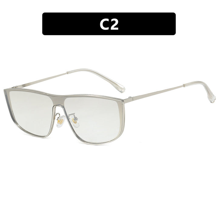 Women's elegant square sunglasses with luxurious metal frame Skanto