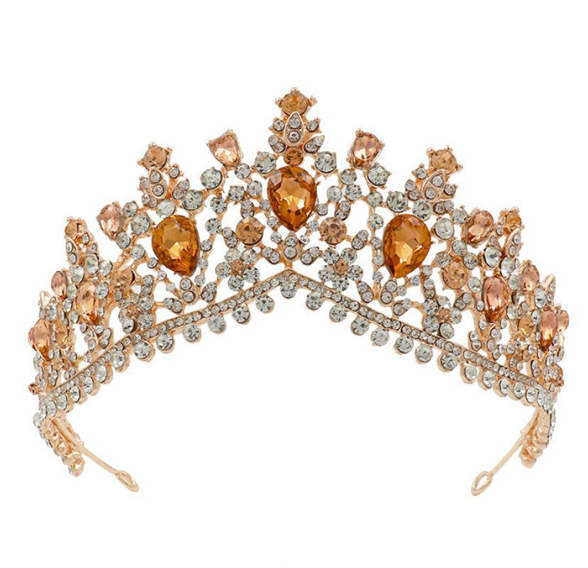 Damer Glamourøs Tiara med Strass- og Krystallpynt Skanto
