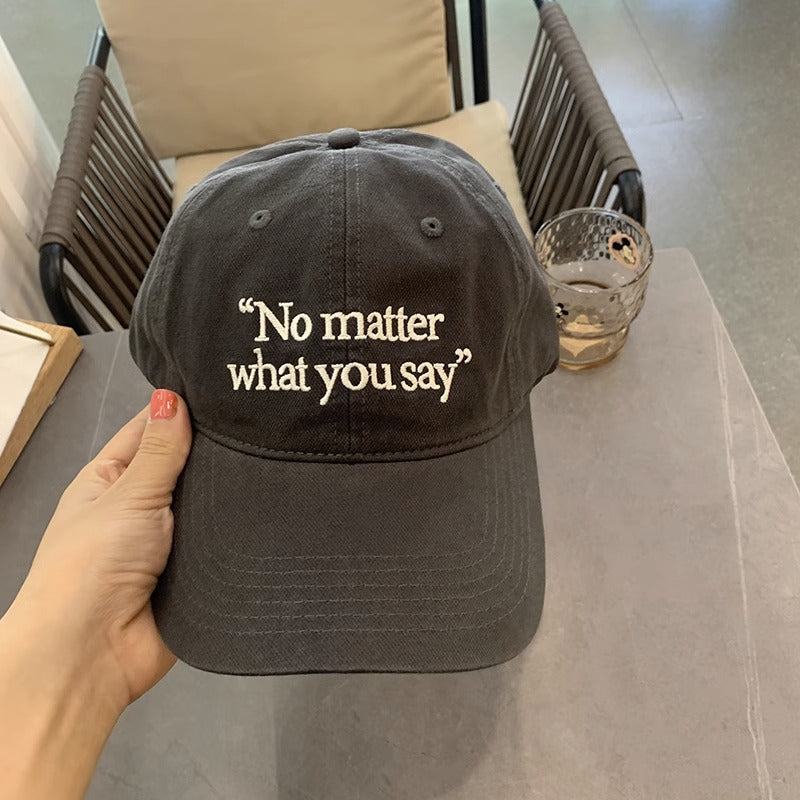 Kvinnebrodert motivasjonsfrase baseballcap Skanto