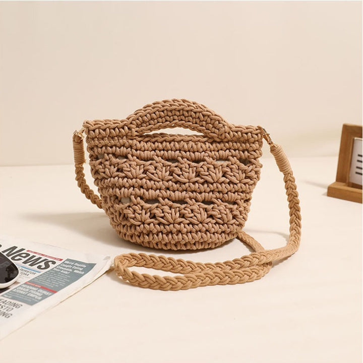 Playful macrame handbag with textured surface Skanto