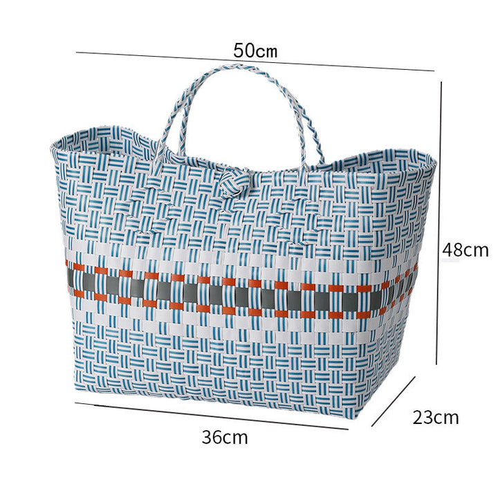 Stor kapasitet vevd handlebag Skanto