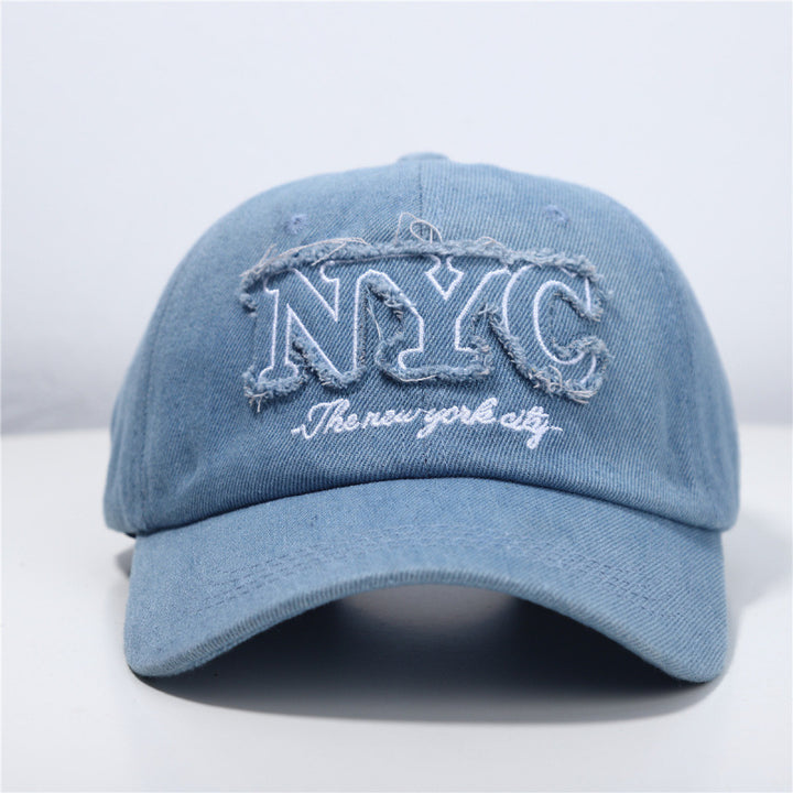 Kvinne Slitt Denim Baseball Caps Skanto 1784084140