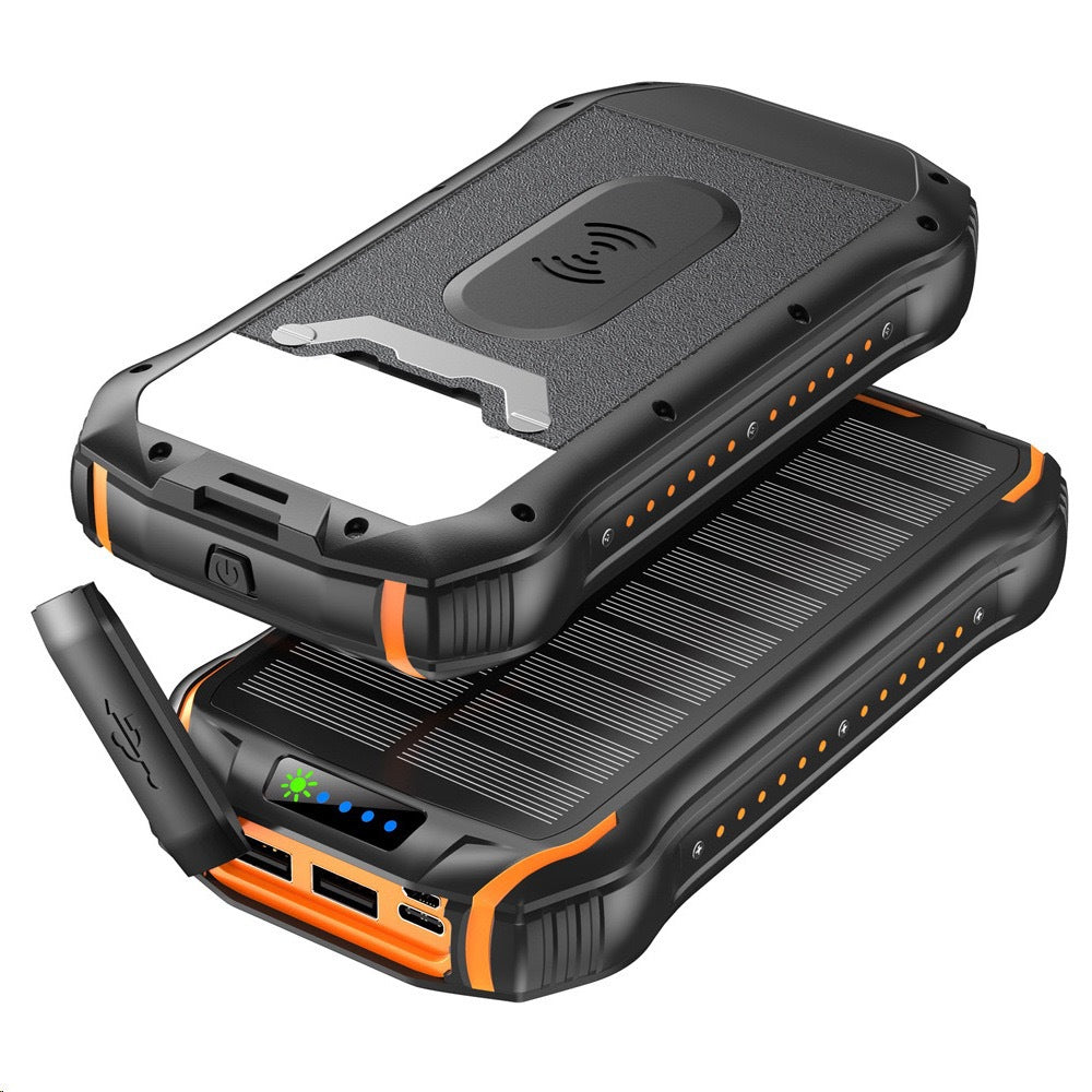 Solar Powerbank med vanntett hus og sos-funksjon Skanto