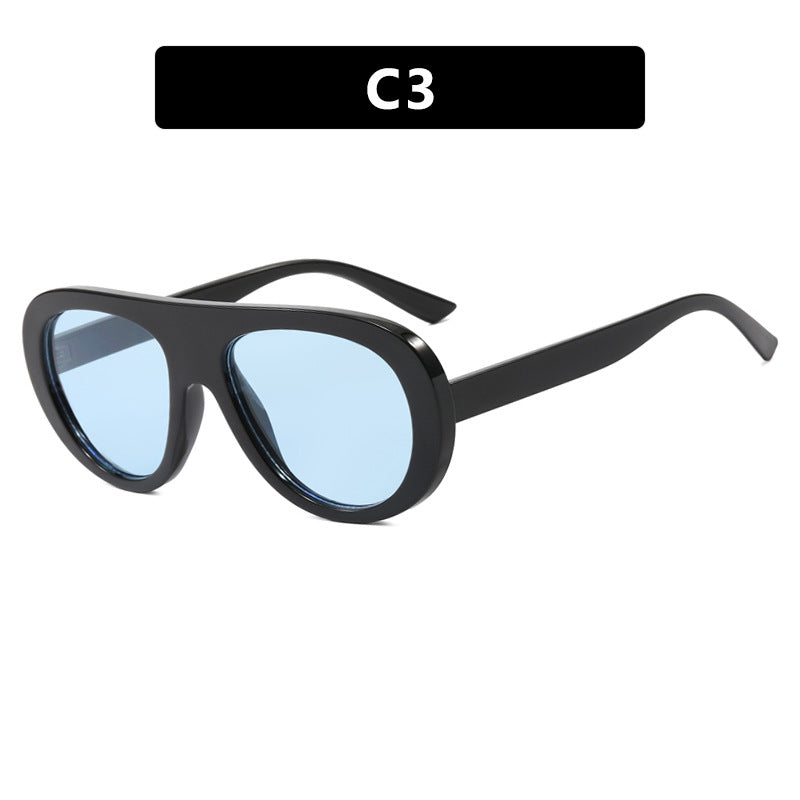 Women's stylish sunglasses with unique futuristic design Skanto