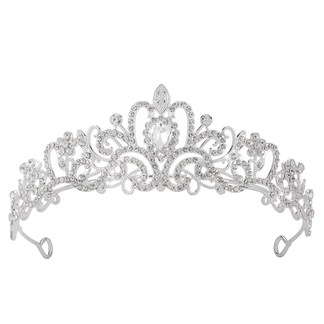 Damer Glitrende Krystall-Tiara med filigran design Skanto
