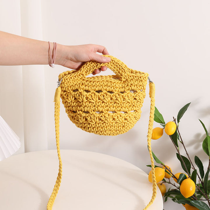 Handmade macrame shoulder bag with unique design Skanto
