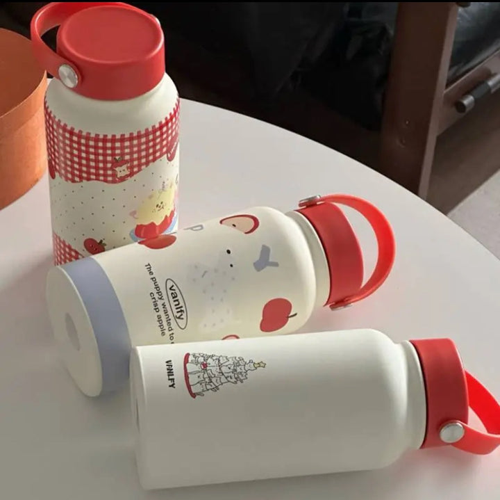 Damen Isoliertrinkflasche mit kreativem Tierdesign und praktischem Klappverschluss Skanto