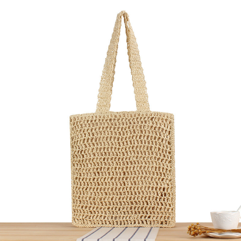 Flettet handlebag i minimalistisk design Skanto