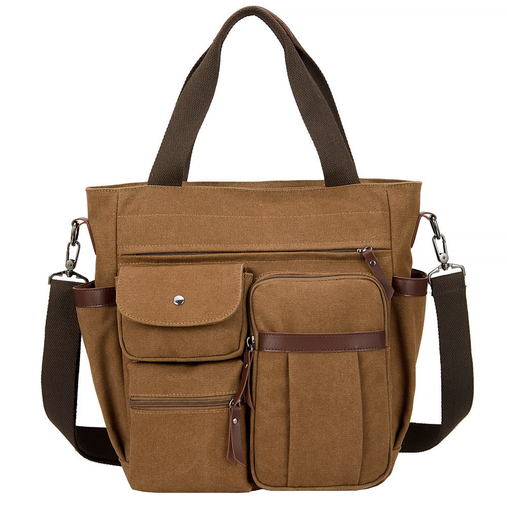 WoMulti-lommebok lerret tote bag Skanto