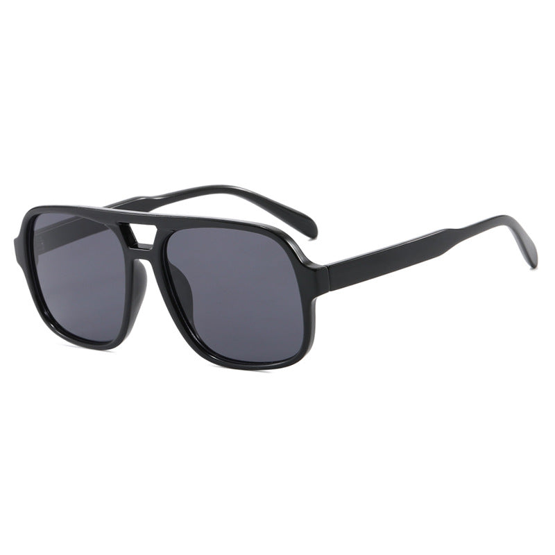 Women's modern square sunglasses with stylish transparent frame Skanto