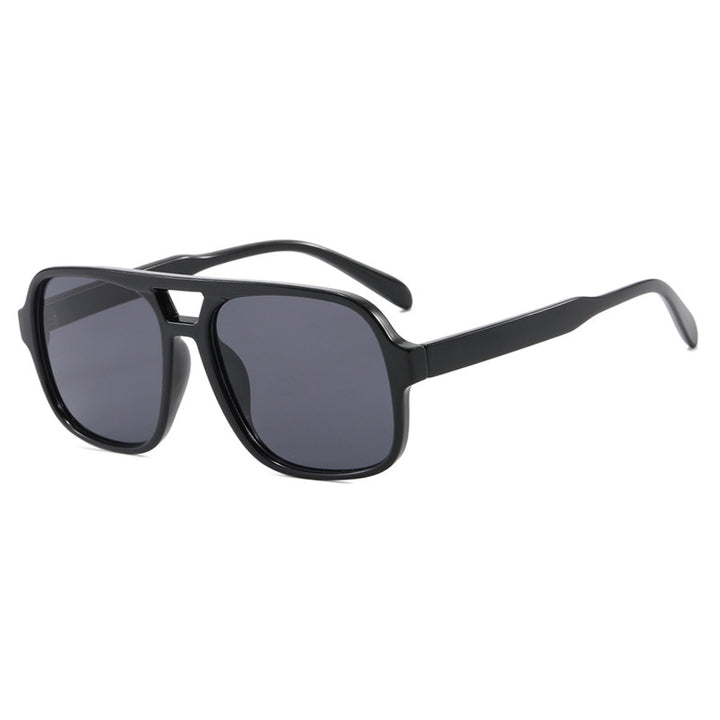 Women's modern square sunglasses with stylish transparent frame Skanto