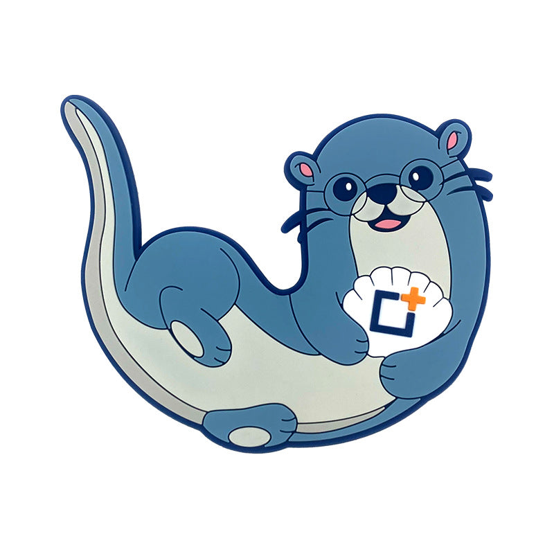 Unisex Cute Cartoon Otter Luggage Tag Skanto