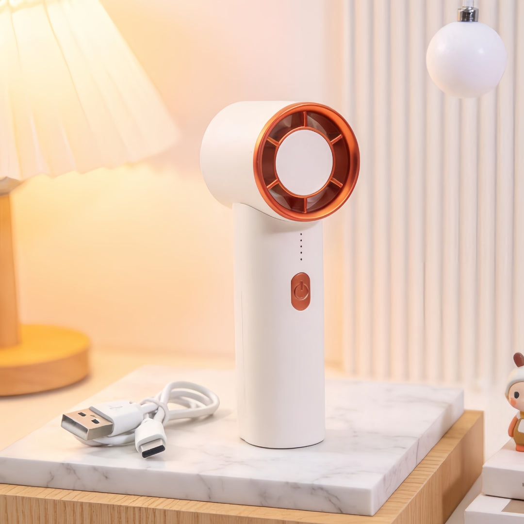 Dame bærbar mini-vifte med ergonomisk design Skanto