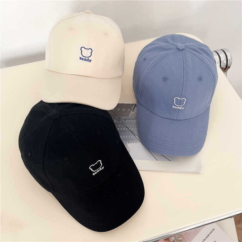 Kvinnenes Lekne Teddy Bear Brodert Baseball Caps Skanto
