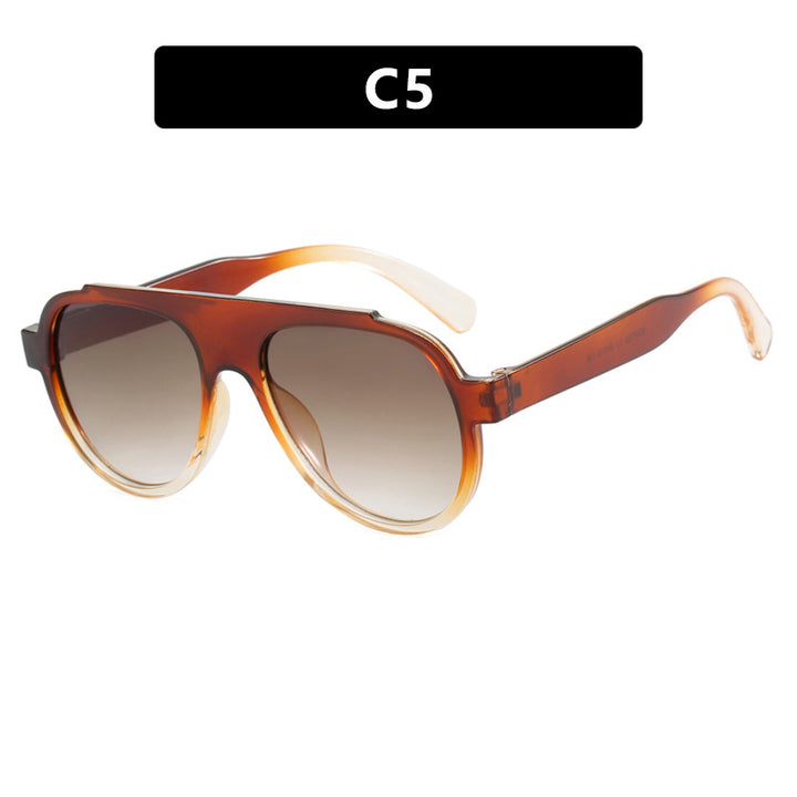 Dame Vintage-stil solbriller med elegant plastikkarm i leopardmønster Skanto