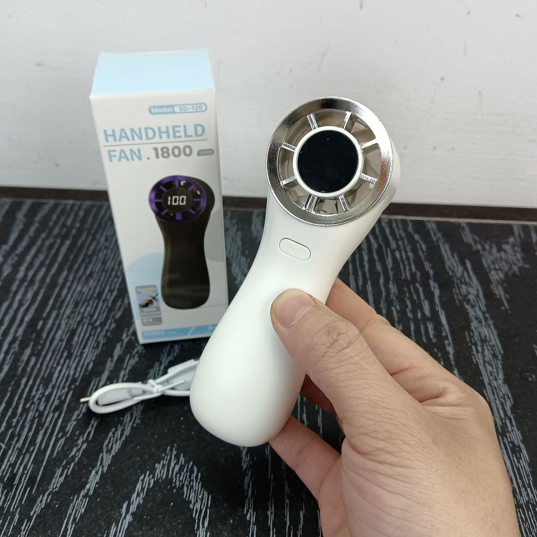 Unisex Håndheld bærbar blæser med digital hastighedsdisplay Skanto