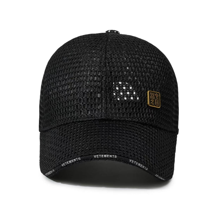Dame Pustende Sportcaps med Nettedesign Skanto
