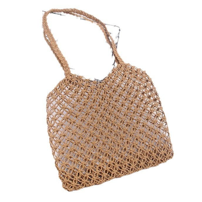 Structured Rattan Handle Bag Skanto
