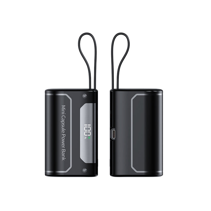 Kompakt Mini-Powerbank med Digital LED-display Skanto