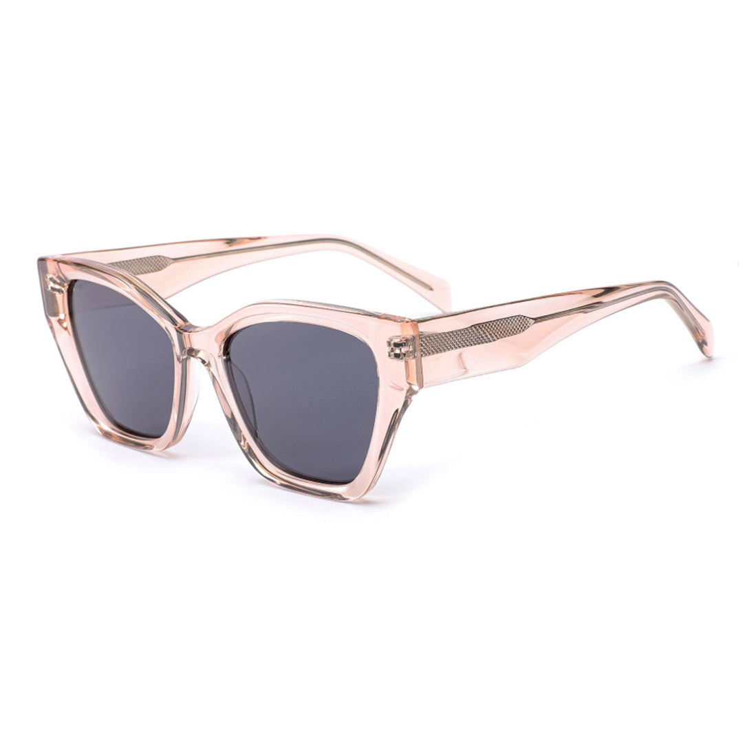 Dame solbrille med moderne ramme og lekne detaljer Skanto
