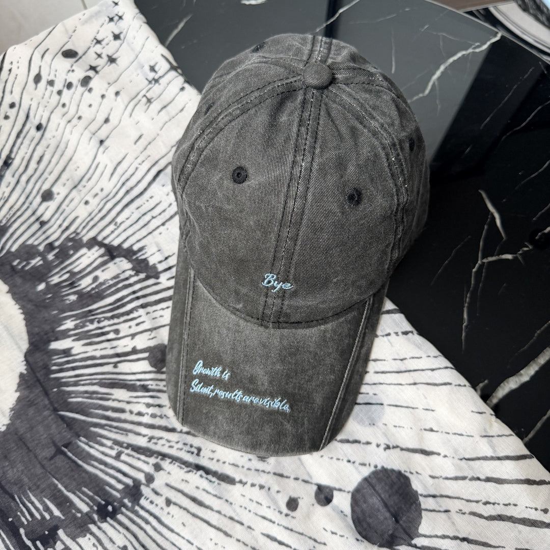 Kvinne Casual Distressed Bomulls Baseball Cap Skanto