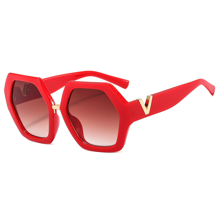 Dame elegant solbrille med glitrende ramme Skanto