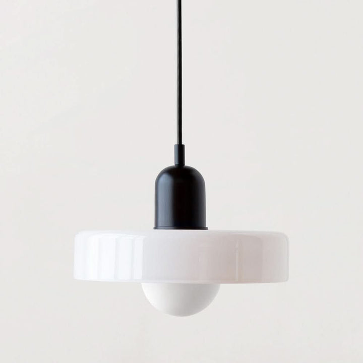 Skanto | Bauhaus Pendellampe i Farget Glass med Justerbart Oppheng