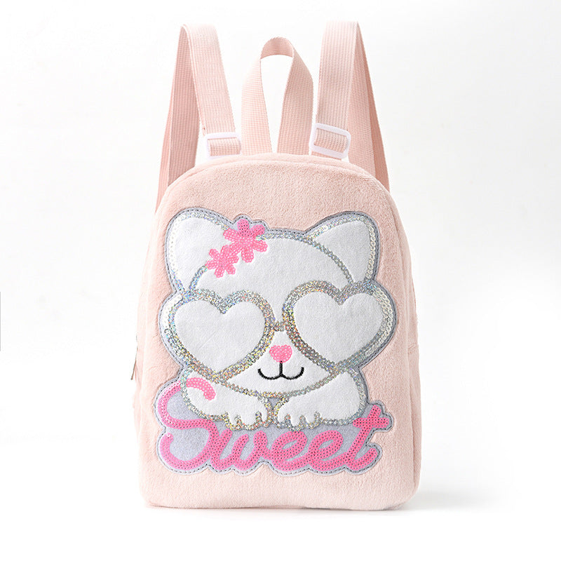 Plush ryggsekk med dyremotiv Skanto