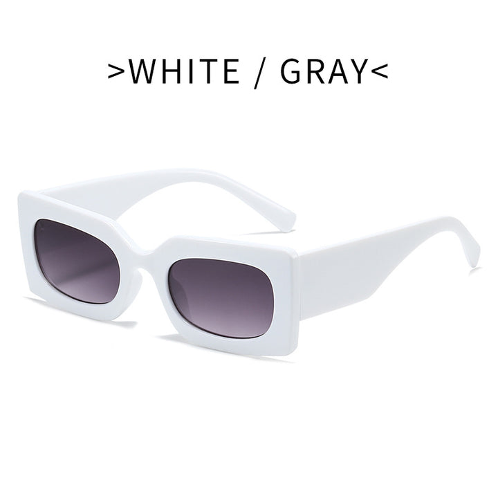 Dame Fashion-solbrille i moderne firkantet design Skanto